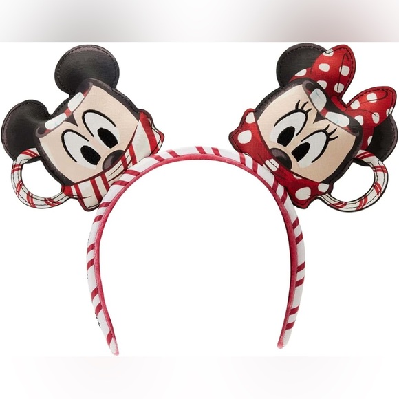 Loungefly Disney Hot Cocoa Double Strap Shoulder Bag and Ear Headband Set - Picture 6 of 8